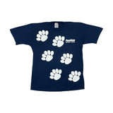 (90s) Penn State Nittany Lions Paw Prints Double Sided T-Shirt