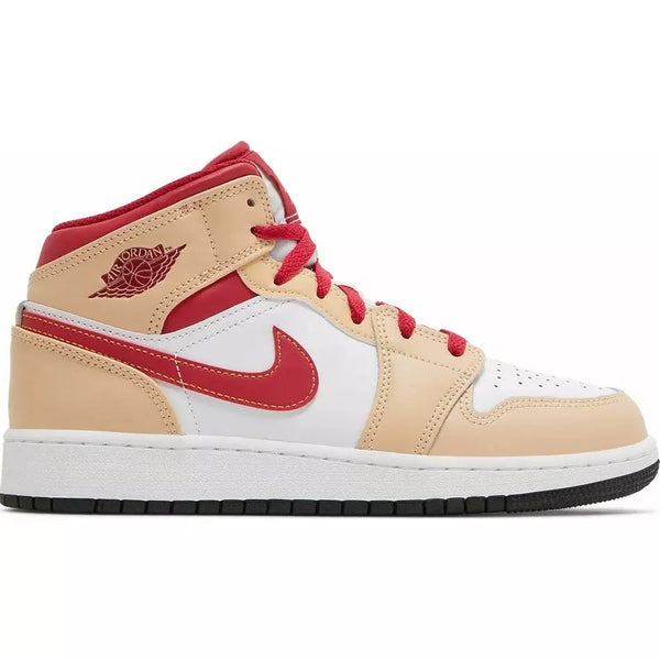 Air Jordan 1 Mid GS 'White Onyx Light Curry'