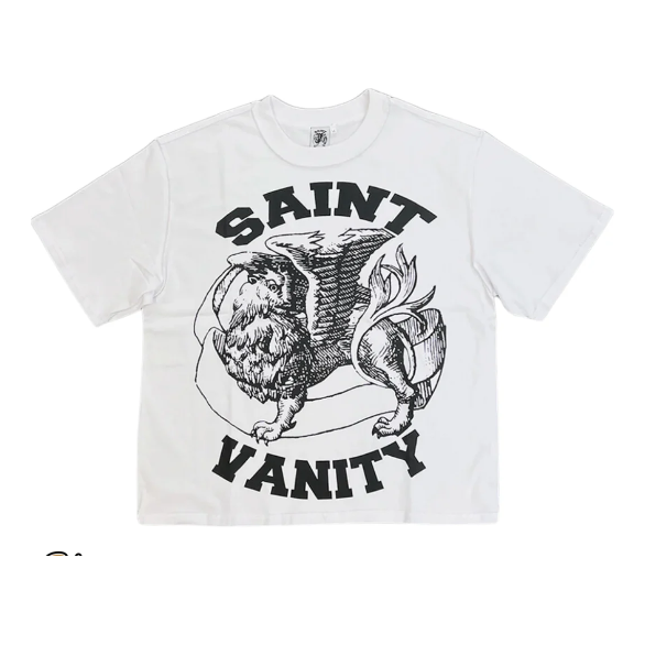 Saint Vanity Griffin Tee 'White Black"