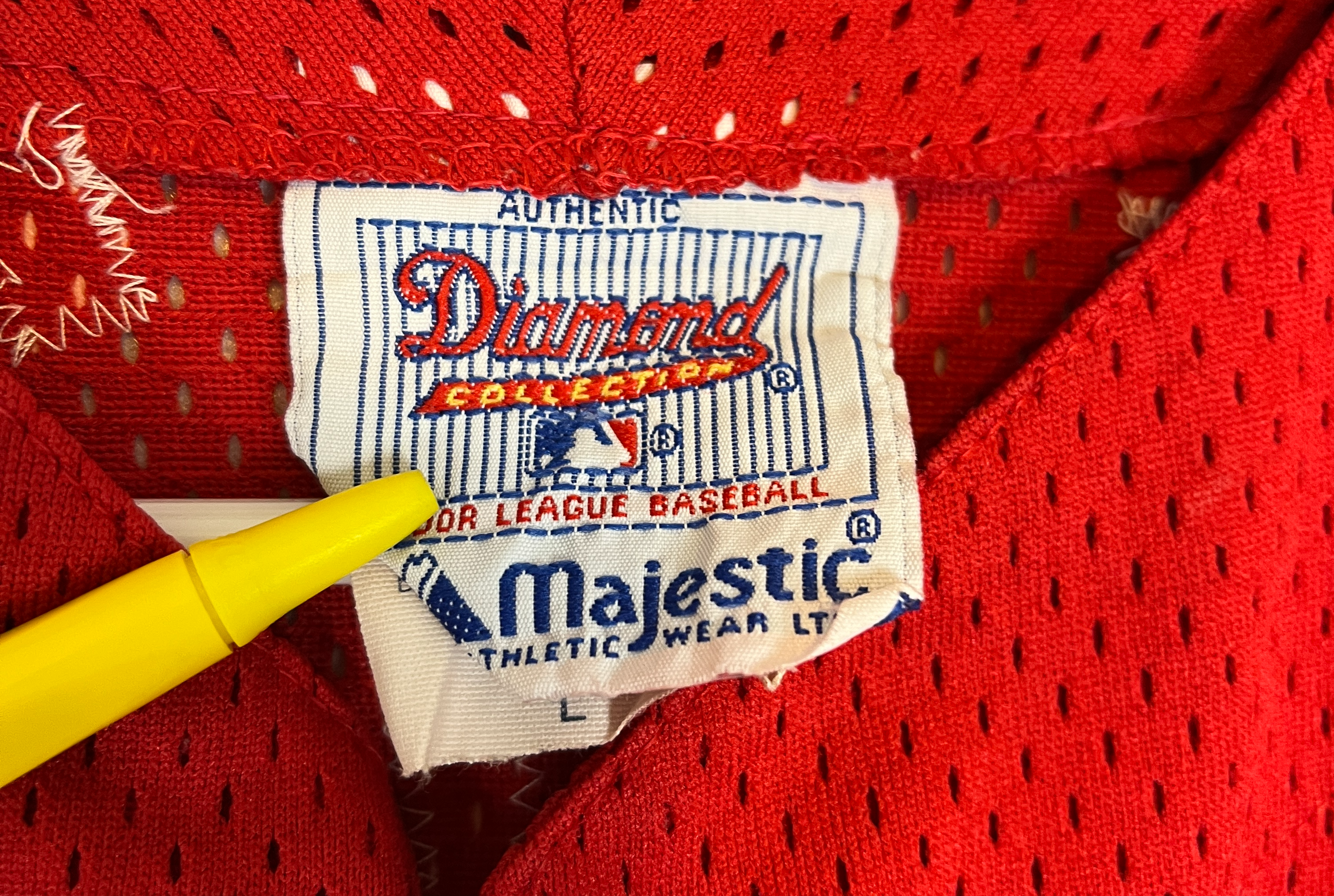 375163 (90s) Lenny Dykstra Philadelphia Phillies Mesh Snap Jersey