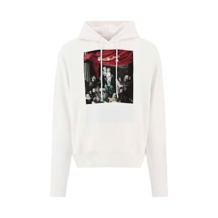 Off White caravaggio painting over hoodie 'White'