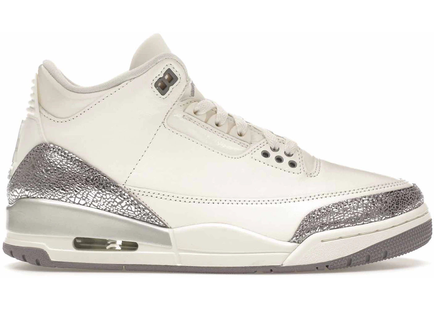 820511 Jordan 3 Retro Sail Cement Grey (Women's)