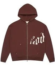 813320 Godspeed OG Logo V2 Hoodie Brown/White