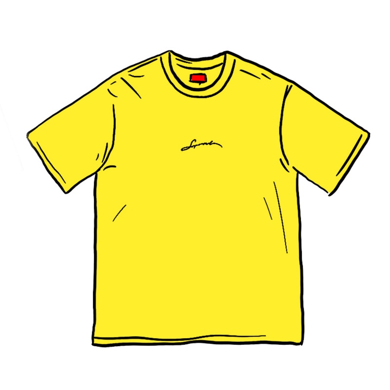 Supreme Signature S/S Top Yellow