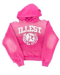 SP3814 Illest "University" Pink Hoodie