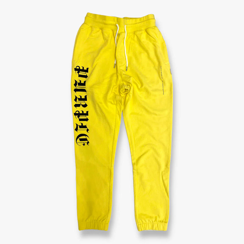 Limelight Purple Brand French Terry Sweatpant Gothic Wordmark Limelight