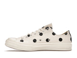 Converse Chuck Taylor All Star 70 Ox Comme des Garcons PLAY  Polka Dot White
