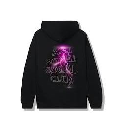 Anti Social Social Club Save Your Tears Lightning Hoodie 'Black'