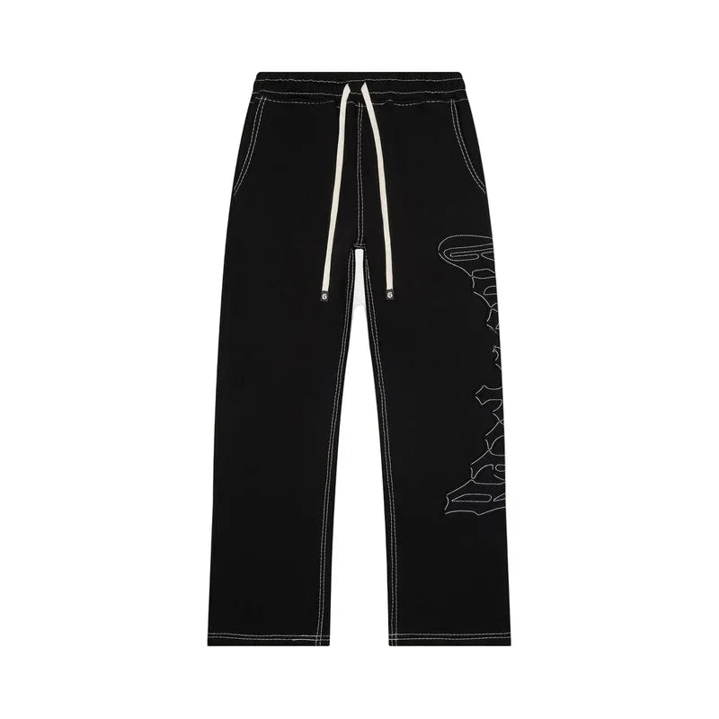 SP3258 Godspeed OG Logo Stitched Sweatpants Black/Black