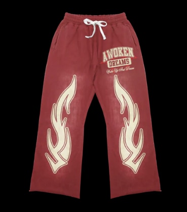 776155 Awoken Dreams Wake Up And Dream Sweatpants Red