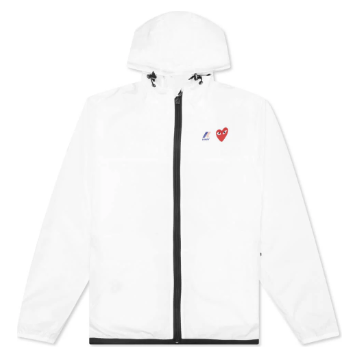 Comme des Garçons PLAY x K Way Full Zip Jacket 'White'