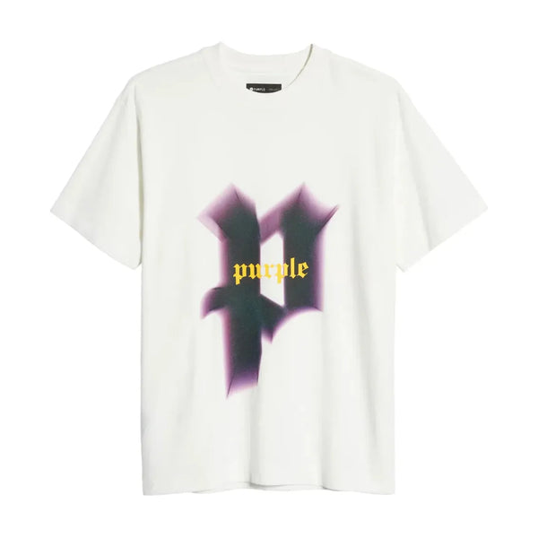 Purple Brand Texture Jersey SS Tee Zoom Brilliant White