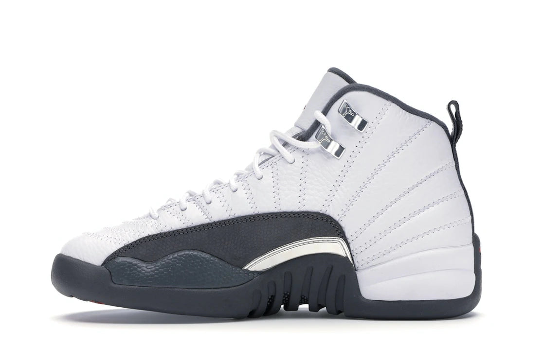 643287 Jordan 12 Retro White Dark Grey (GS)