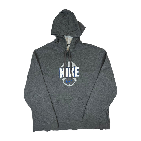 (00s) Nike Football Embroidered Swoosh Hoodie