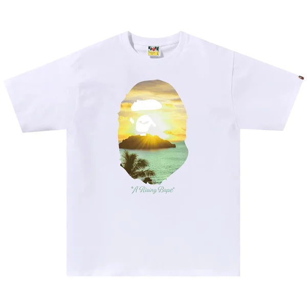 BAPE A Rising Bape Photo Tee 'White'