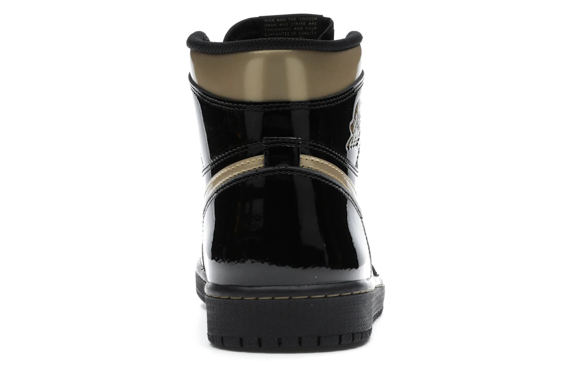 778037 Jordan 1 Retro High Black Metallic Gold (2020)