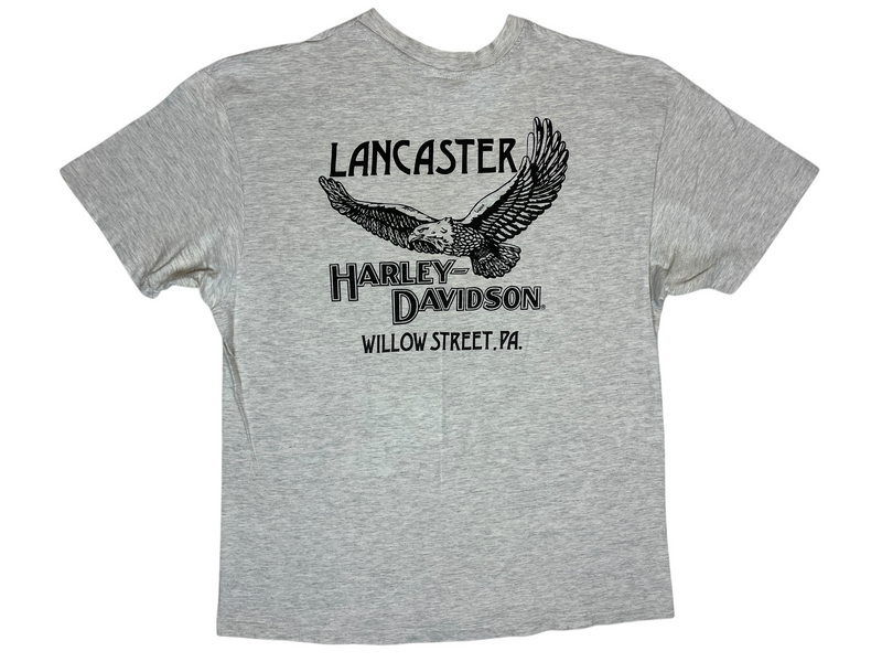 (1993) Harley Davidson Bull Horn Skull Lancaster T-Shirt