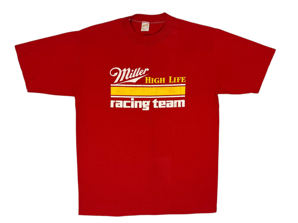 (80s) Miller High Life Racing Team Beer T-Shirt