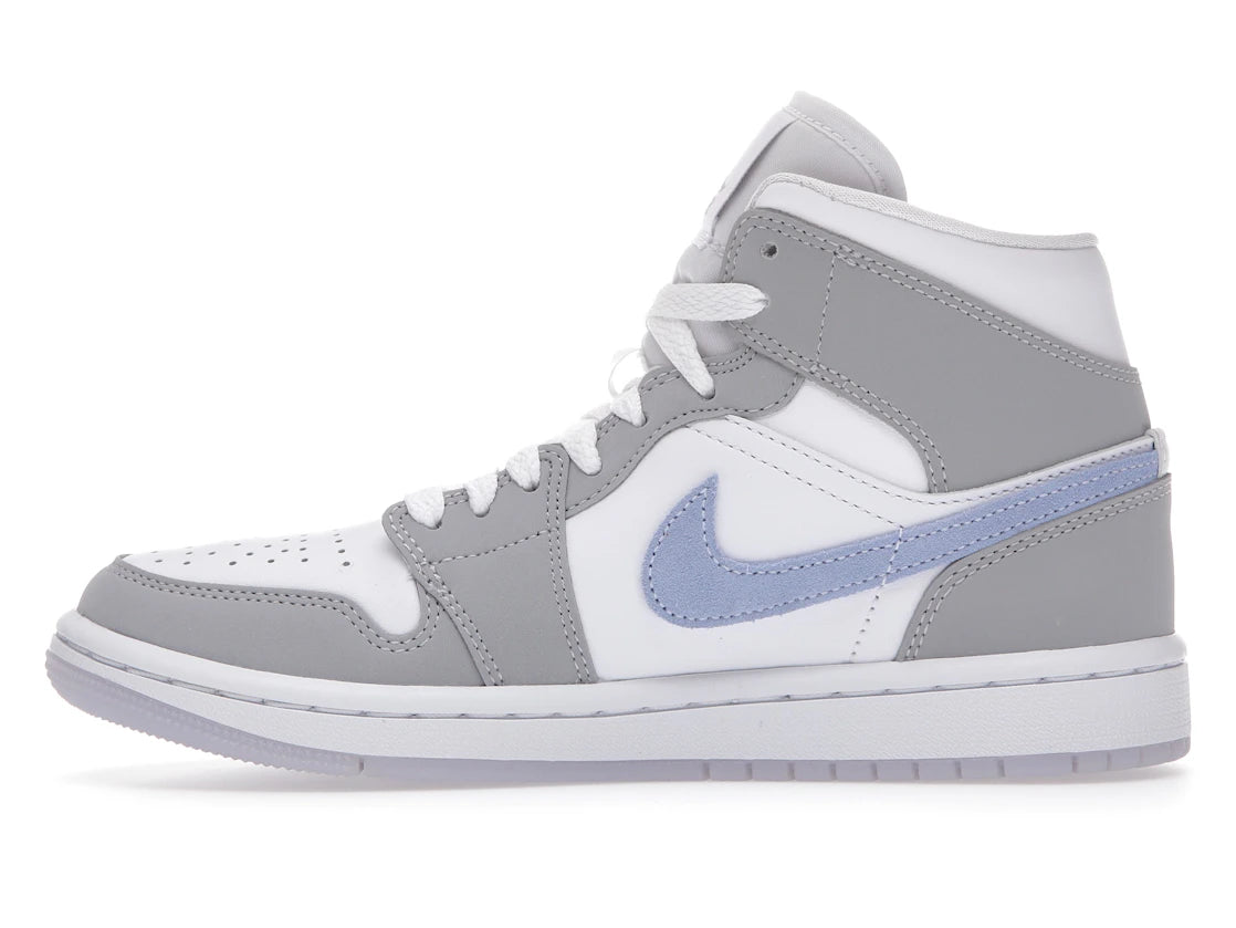 706868 Jordan 1 Mid Wolf Grey Aluminum (Women's)