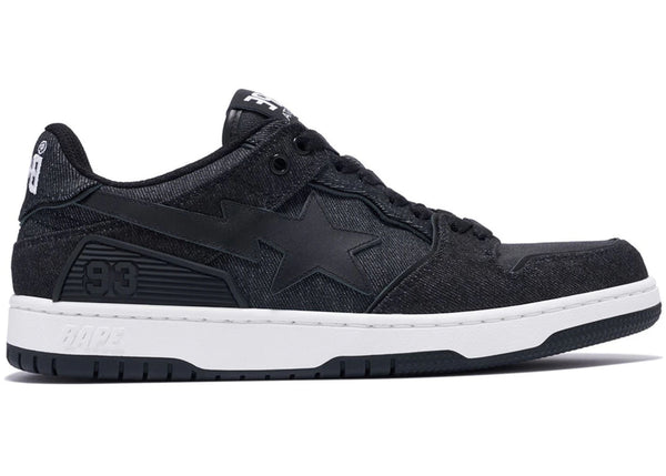 A Bathing Ape Sk8 Sta Black Denim