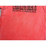 (90s) North Carolina Beach Neon Orange Pink Vacation T-Shirt