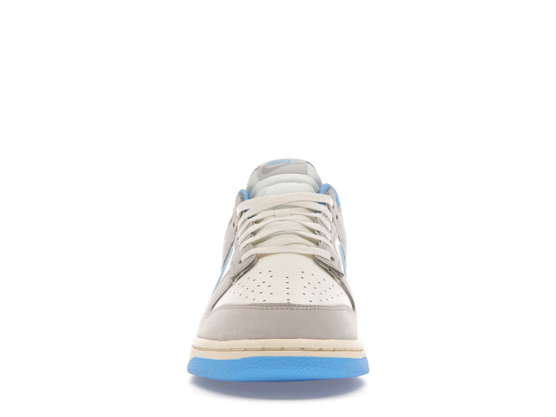 586284 Nike Dunk Low Athletic Department Light Smoke Grey University Blue