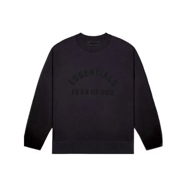 Fear of God Essentials Crew Neck Sweatshirt 'Jet Black'