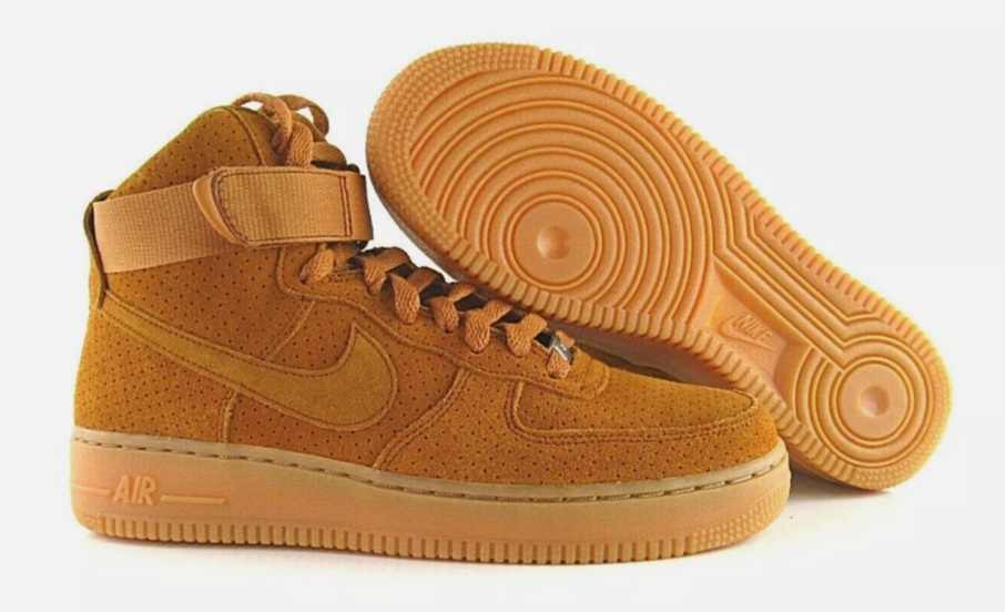 414704 Wmns Air Force 1 Hi Suede 'Tawny'