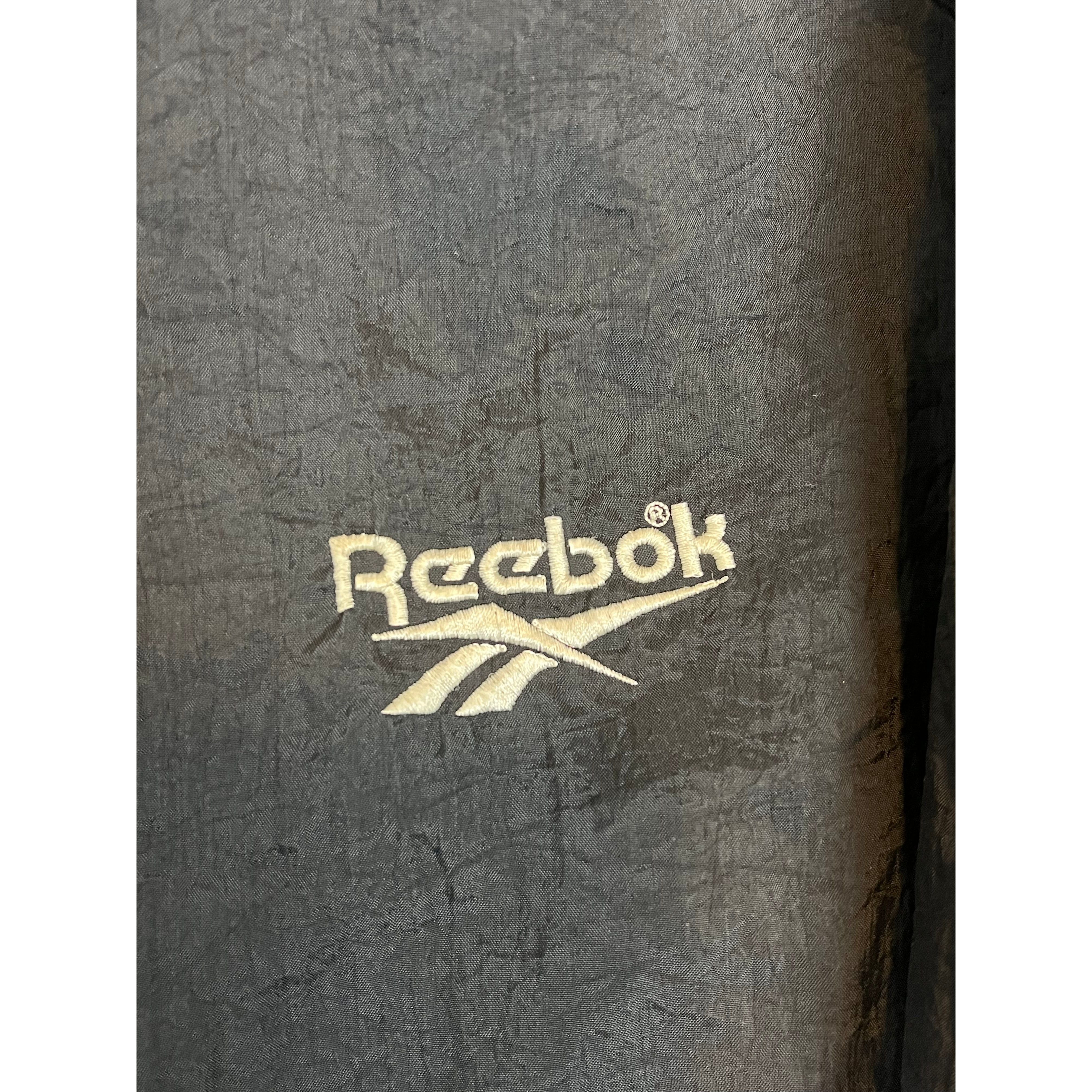 268035 (90s) Reebok All Black Windbreaker w/ Hood