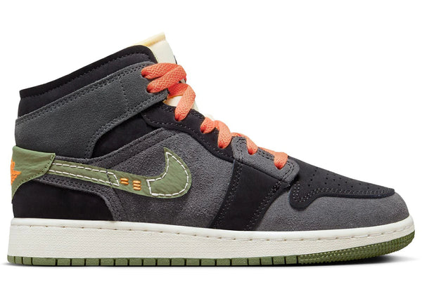 Jordan 1 Mid SE Craft Anthracite Light Olive (GS)