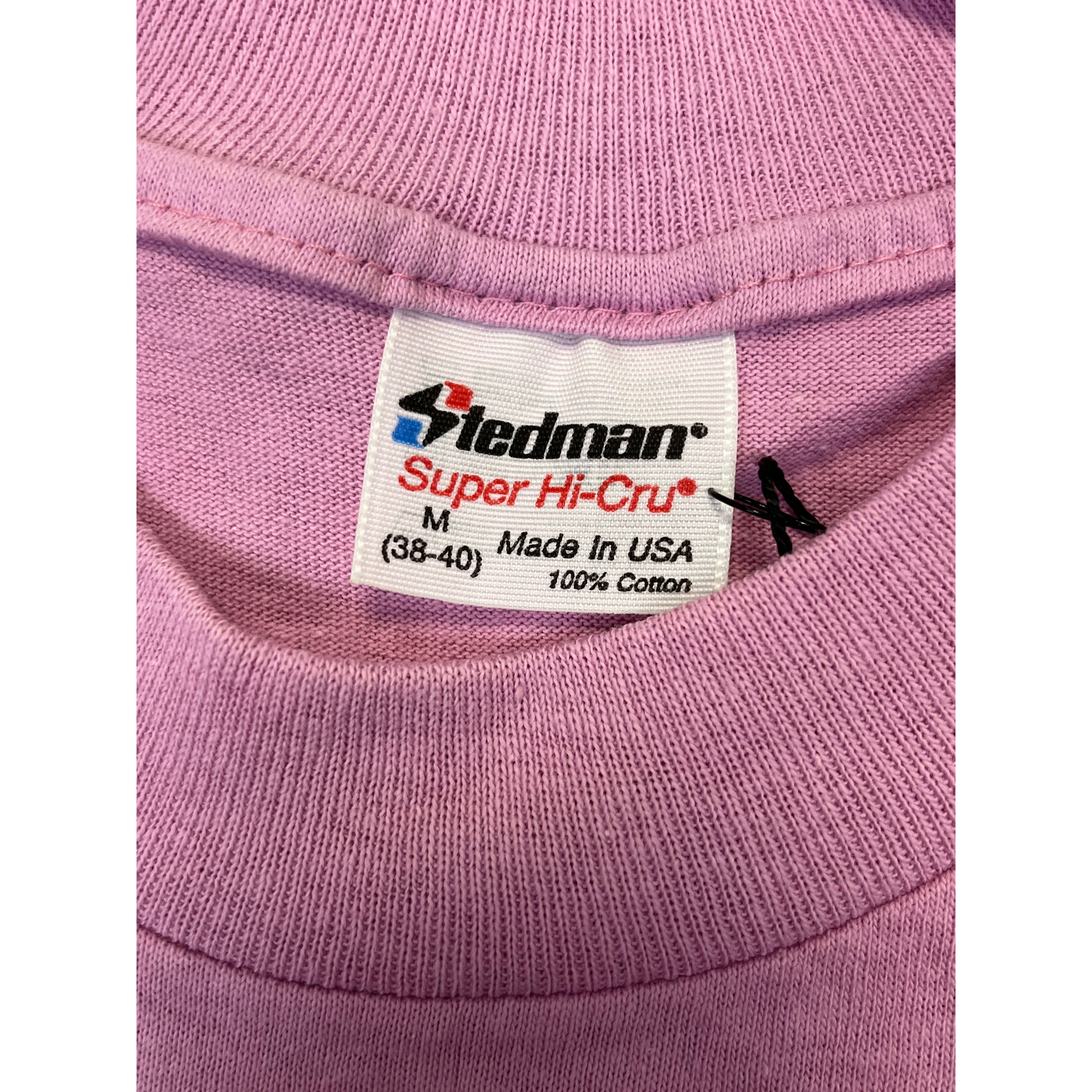 268957 (1990) Hard On It, Sprint Car Racing Double Sided Purple T-Shirt m