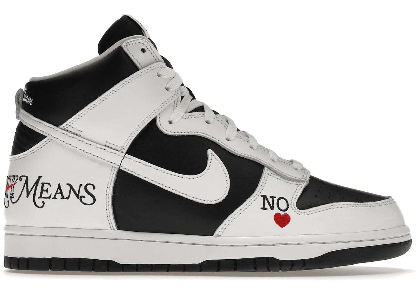 SP12049 Nike SB Dunk High Supreme By Any Means Black