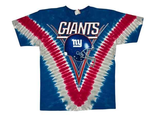 (00s) New York Giants NFL Tie Dye T-Shirt