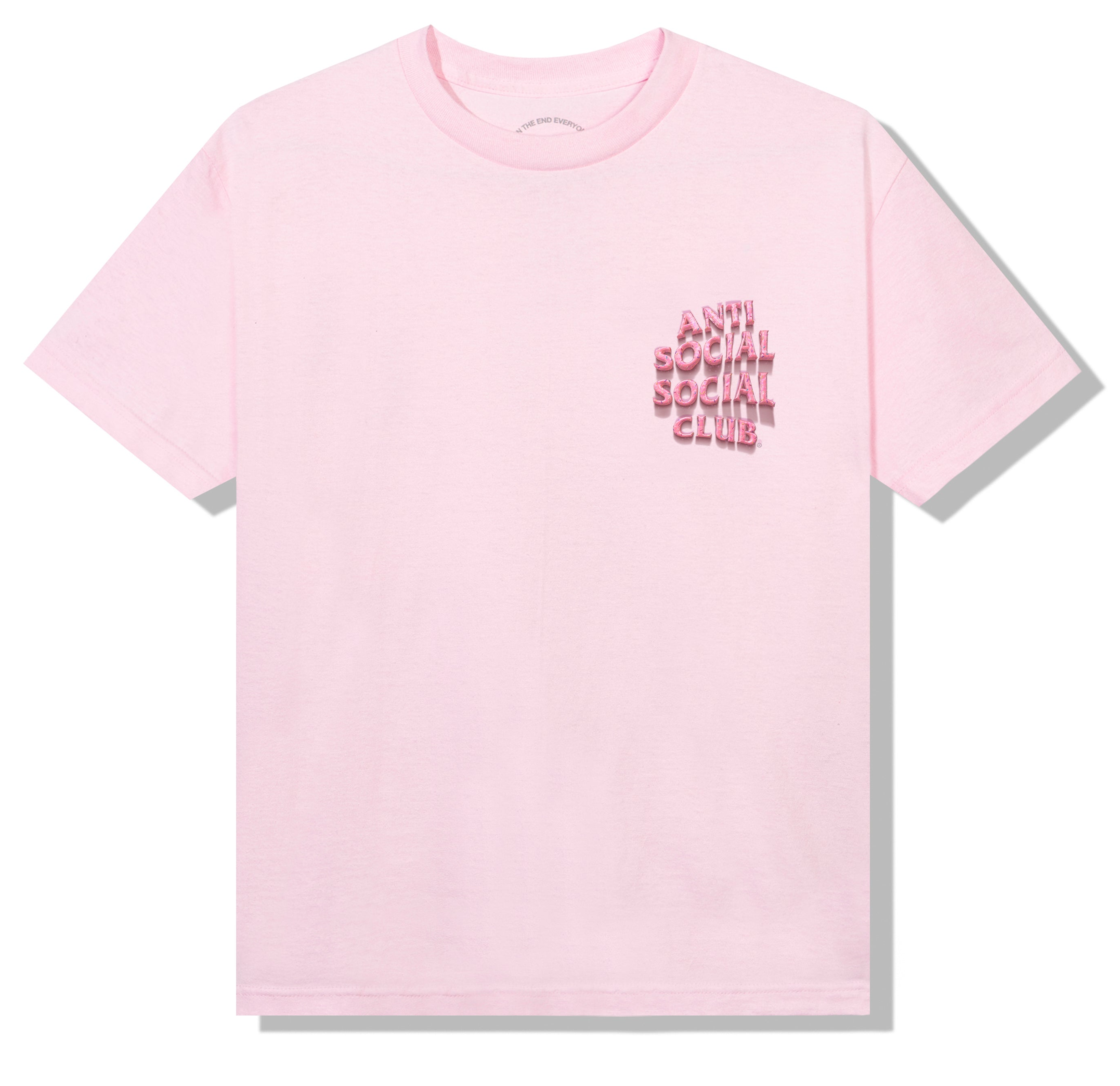 SP4305 Anti Social Social Club Sprinkling Tears T-Shirt Pink