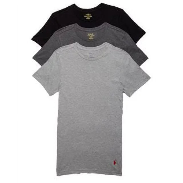 Polo Ralph Lauren Classic Fit Tee (3 Pack) - Light Grey/Dark Grey/Black