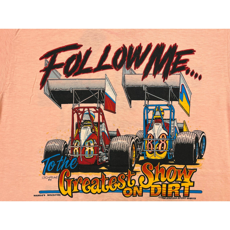 (1988) I'm Gonna Miss My Wife, Sprint Car Dirt Racing Orange T-Shirt