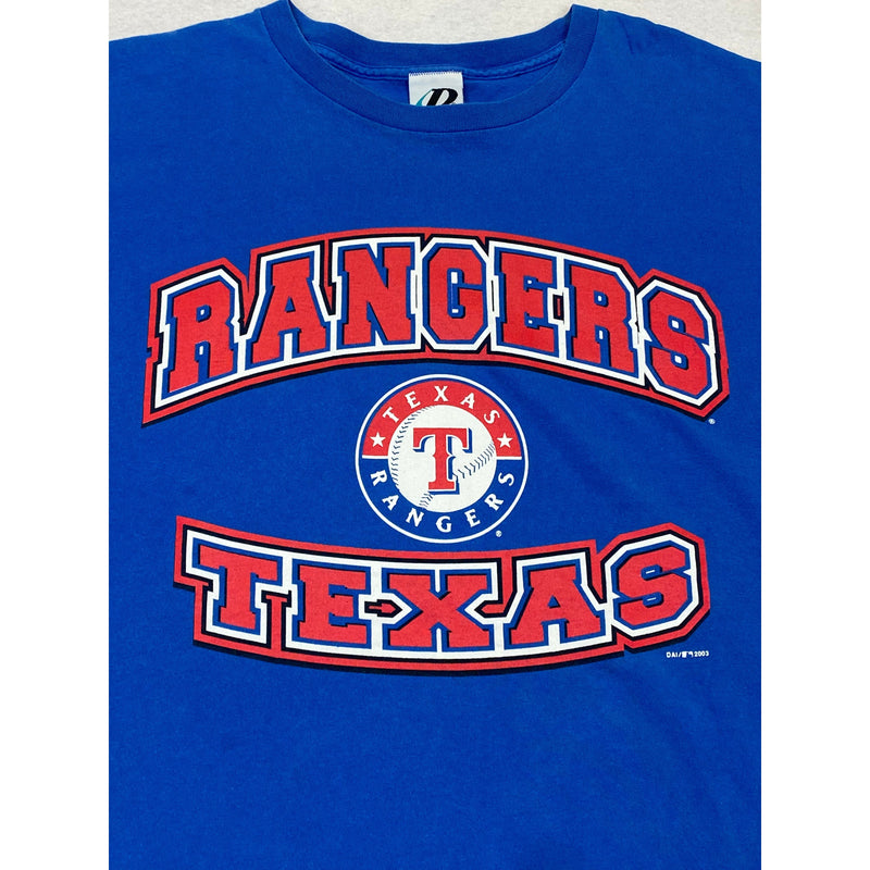 (2003) Texas Rangers MLB Baseball Blue T-Shirt