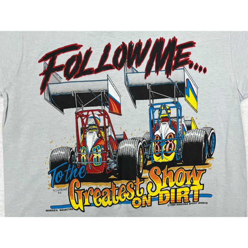 (1988) I'm Gonna Miss My Wife, Sprint Car Dirt Racing Gray T-Shirt