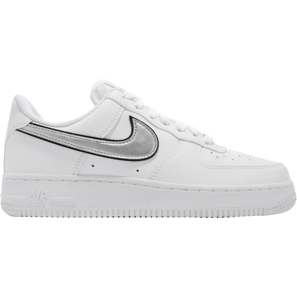 Wmns Air Force 1 '07 Essential 'White Metallic Silver'