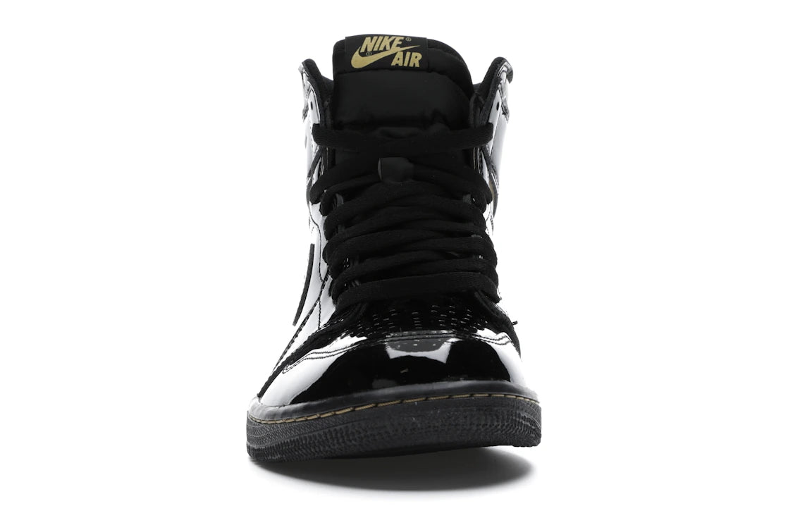 778037 Jordan 1 Retro High Black Metallic Gold (2020)