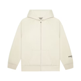 Fear of God Essentials Full Zip Up Hoodie 'Cream'