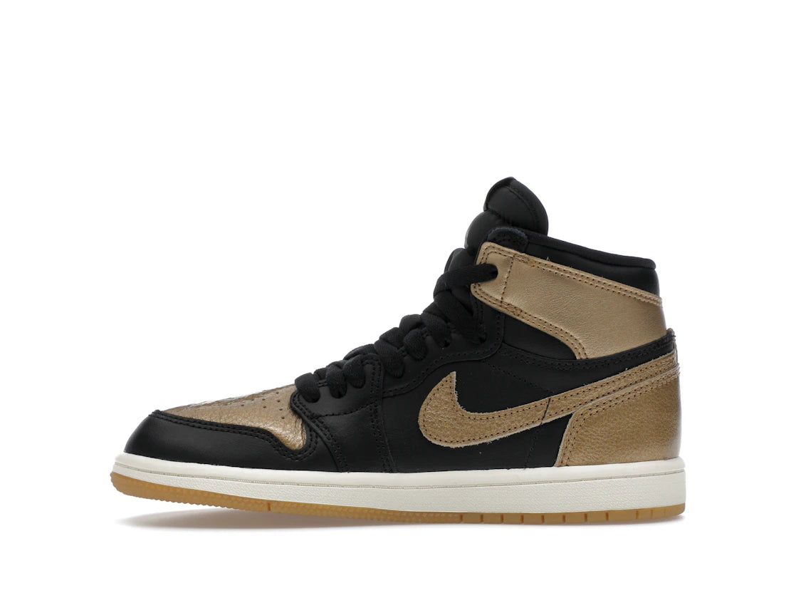 312941 Jordan 1 Retro High OG Black Metallic Gold (PS)