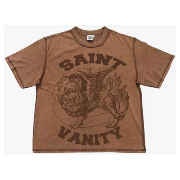 Saint Vanity Griffin Tee 'Brown'