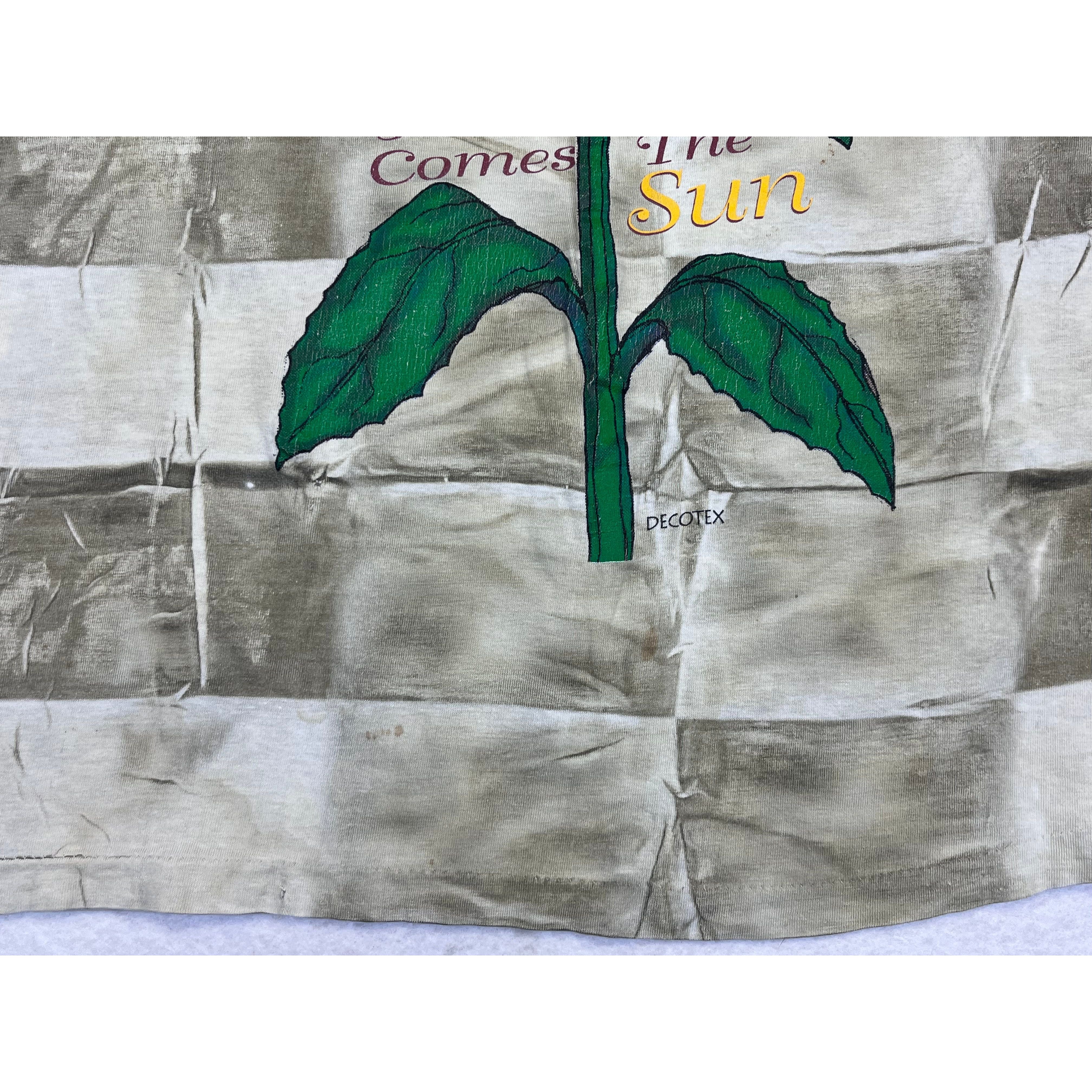 275723 (90s) SunFlower All Over Print 'Here Comes the Sun' T-Shirt