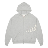 Godspeed OG Logo Zip-Up Sweatshirt 'Heather Grey'