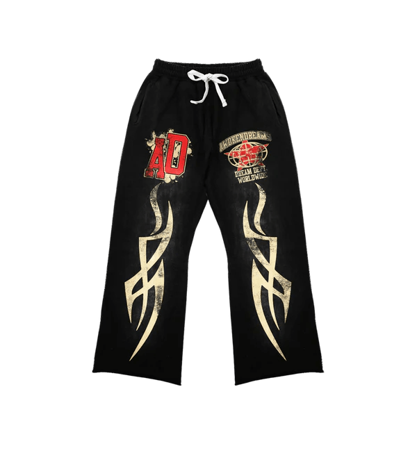 774729 Awoken Dreams Black Varsity Sweatpants