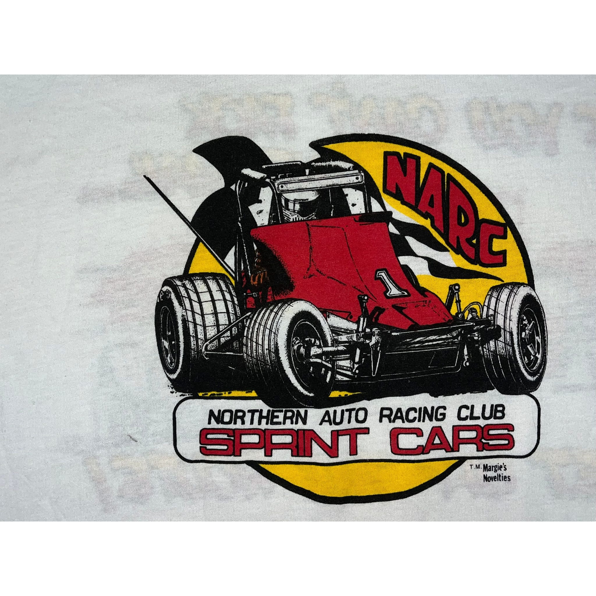268899 (1984) Sprint Car Dirt Track Mail Racing Pun Jersey T-Shirt