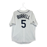 (00s) Pat Burrell Tampa Bay Rays Majestic MLB Jersey