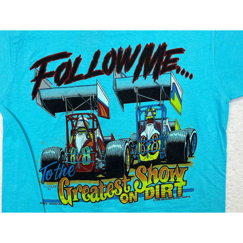 (1988) I'm Gonna Miss My Wife, Sprint Car Dirt Racing Blue T-Shirt