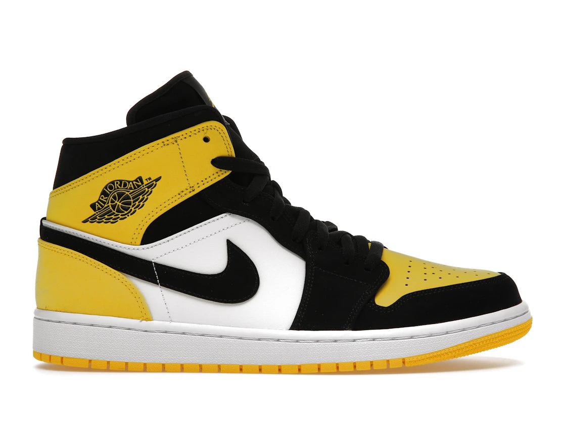759495 Jordan 1 Mid Yellow Toe Black